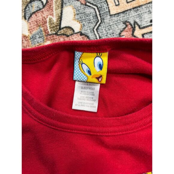 Vintage Tweety Bird Embroidered Y2K Top - Size M - Picture 3 of 4